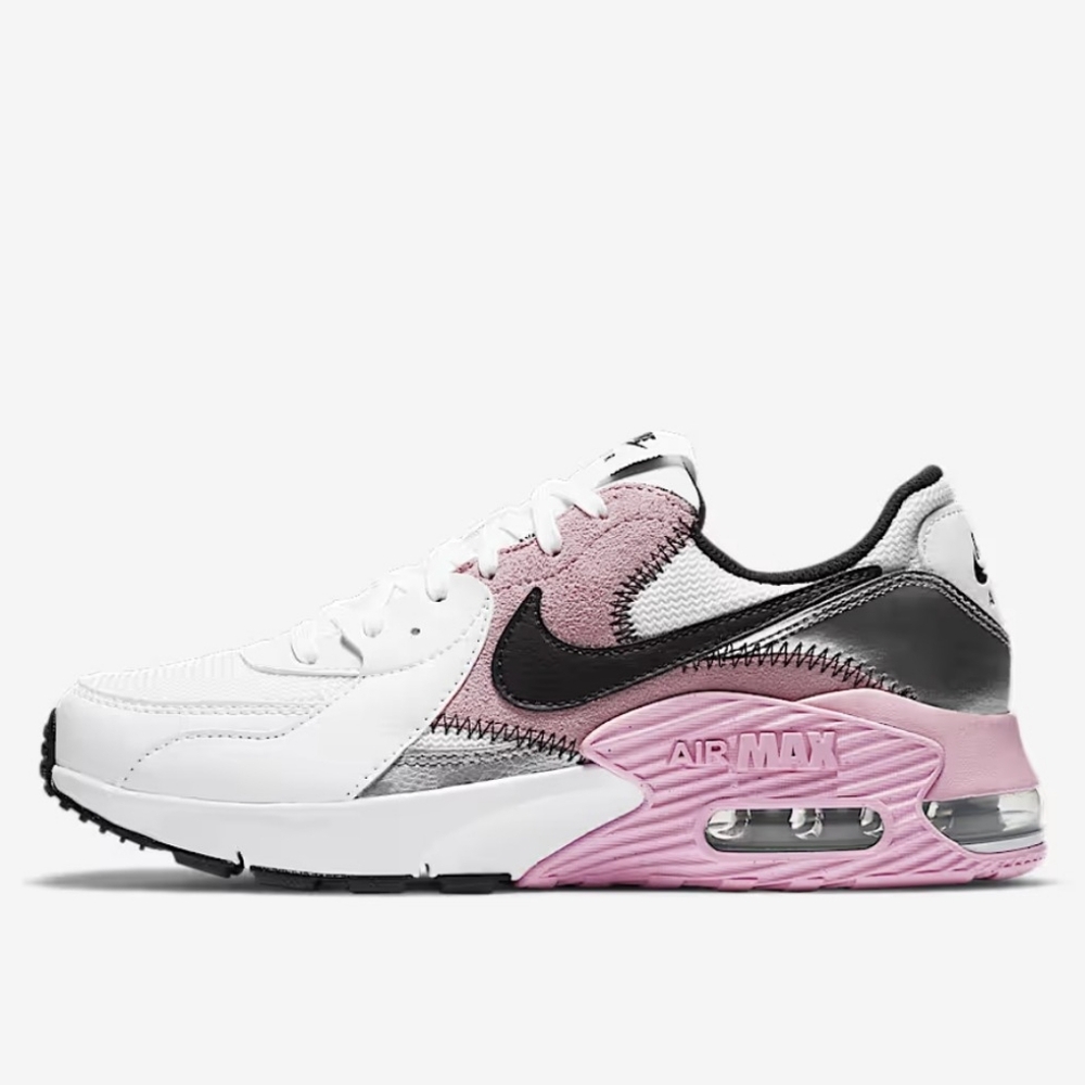 Nike Pink and White Excee Air Max Sneakers
